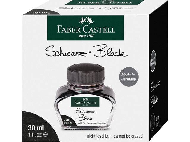 Füllhaltertinte 30 ml Glas schwarz-1