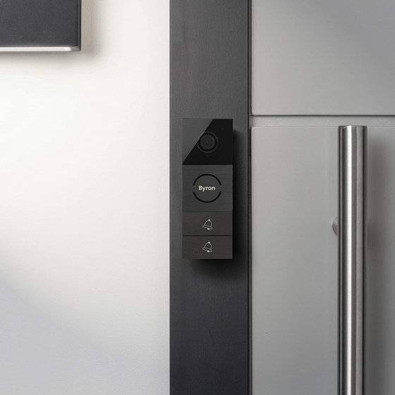 Video-Türglockensystem DIC-24122 schnurlos 18 cm schwarz-1