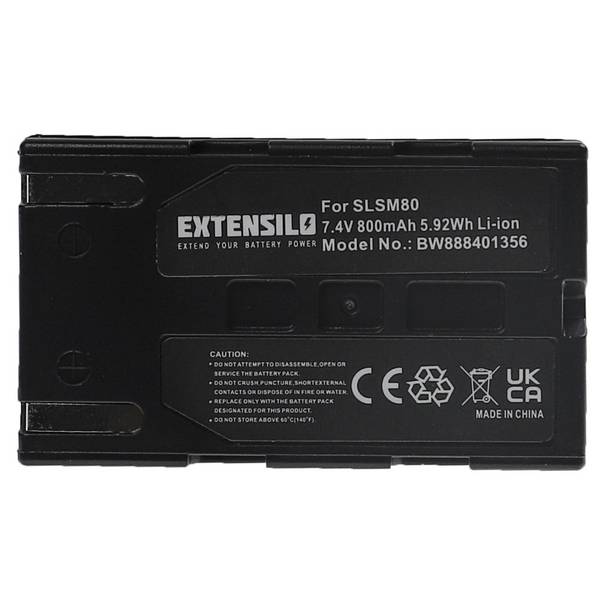 EXTENSILO Akku kompatibel mit Samsung SC-D6550 | SC-D557, SC-D451, VP-D352, VP-D351i, VP-D351 Videokamera Camcorder (800