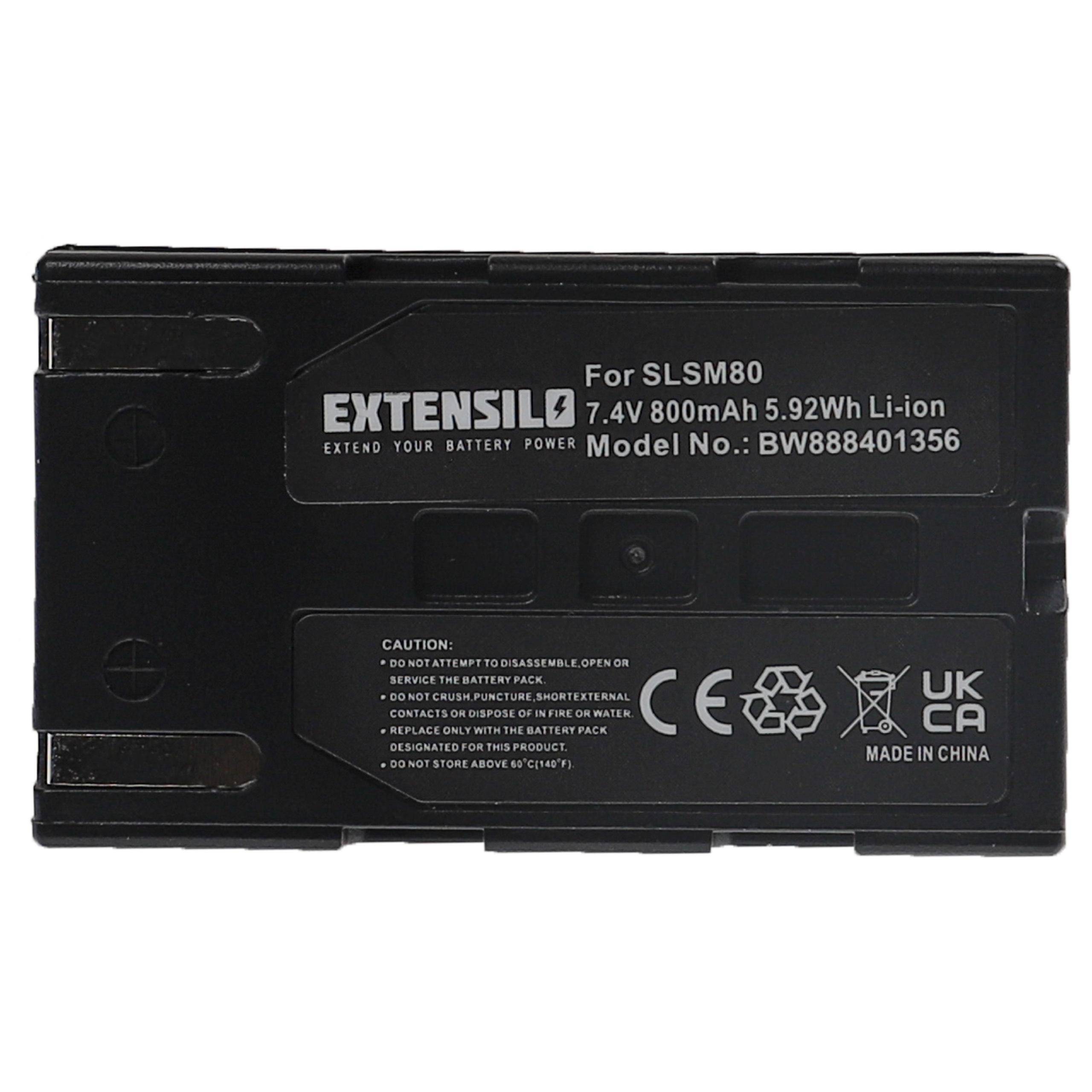 EXTENSILO Akku kompatibel mit Samsung SC-D6550 | SC-D557, SC-D451, VP-D352, VP-D351i, VP-D351 Videokamera Camcorder (800-0