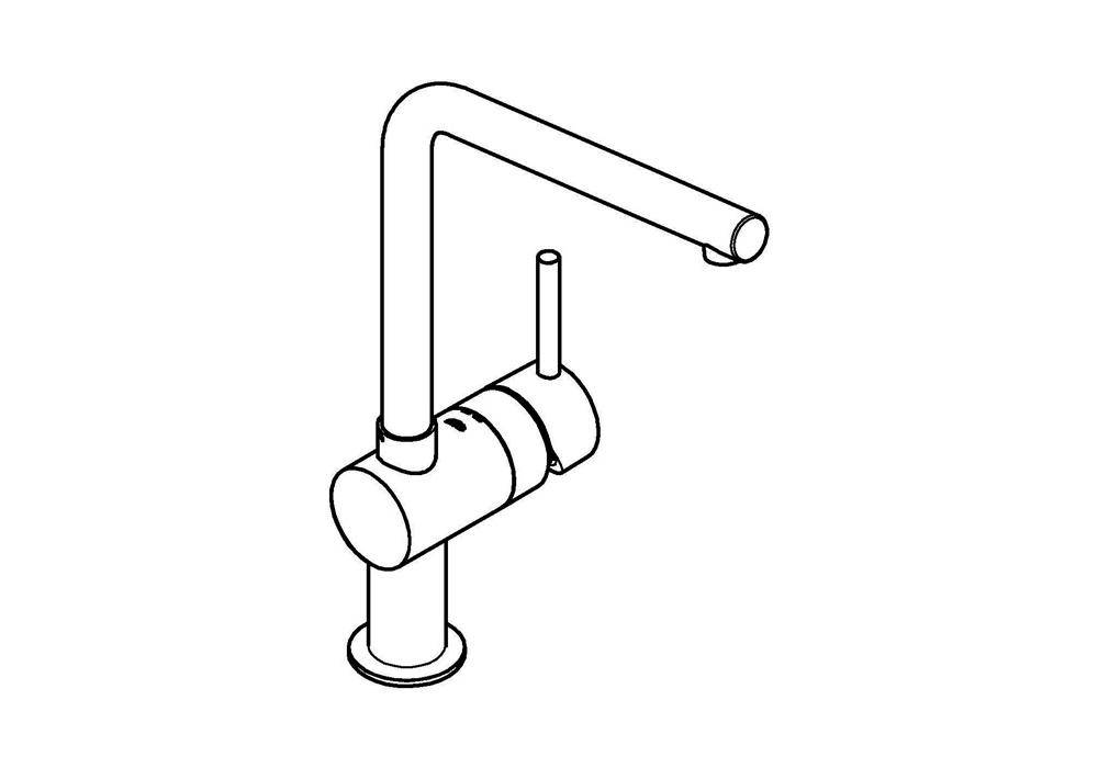 GROHE Einhand-Spültischbatterie Minta 31375 L-Auslauf chrom-3