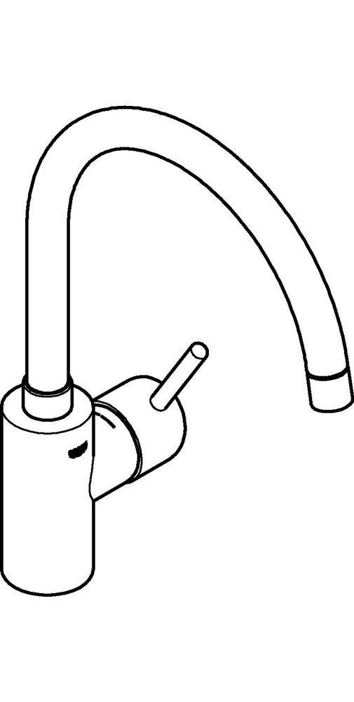 GROHE Einhand-Spültischbatterie CONCETTO 1/2Zoll, hoher Auslauf chrom-4