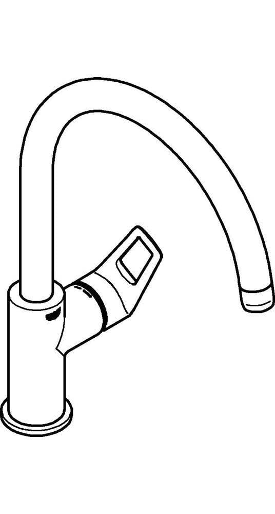 GROHE Einhand-Spültischarmatur BAULOOP 1/2Zoll, hoher Auslauf chrom-2