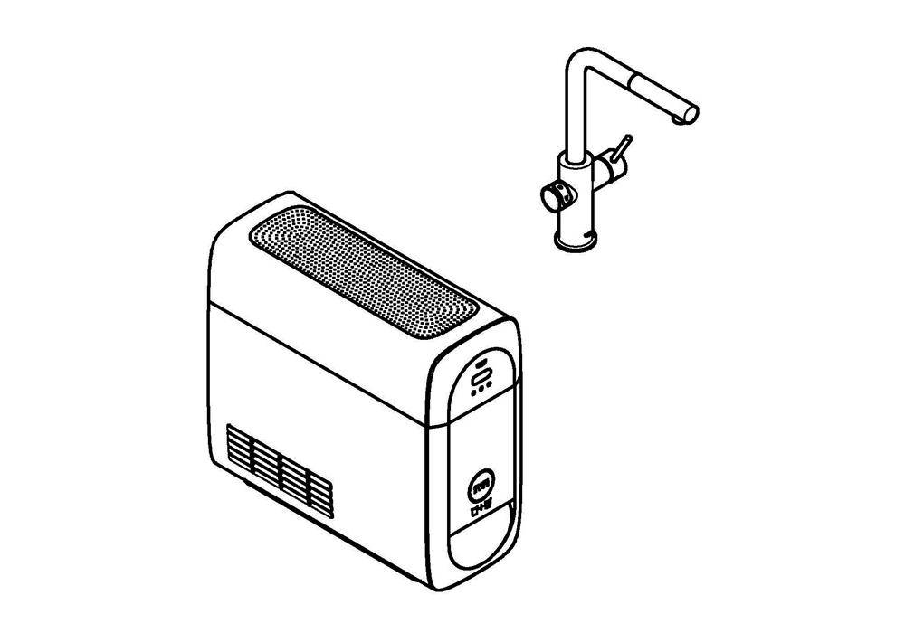 Grohe EH-Spültischbatterie BLUE HOME Starter-Kit L-Auslauf su-st-3