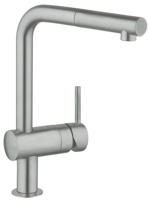GROHE Einhand-Spültischbatterie MINTA 1/2Zoll, L-Auslauf supersteel-0