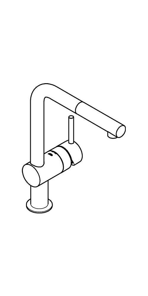 GROHE Einhand-Spültischbatterie MINTA 1/2Zoll, L-Auslauf supersteel-4
