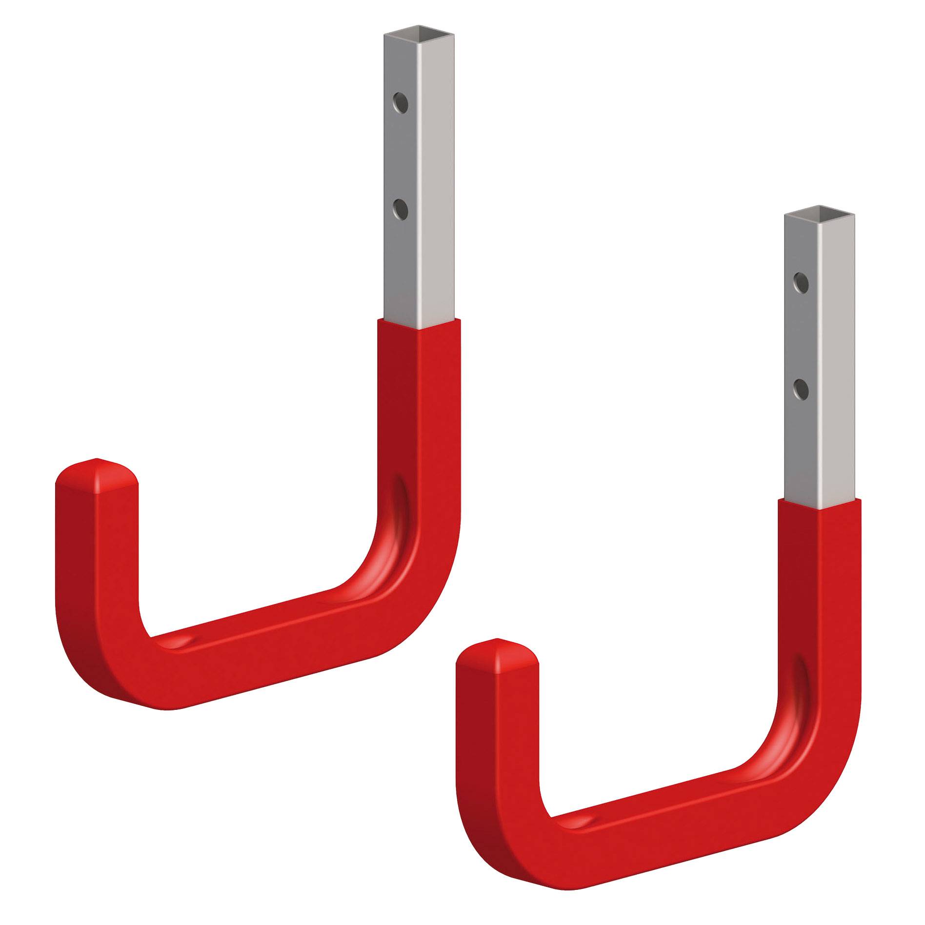 Leiterhalter-Set Premium Stahl gummiert 250x300mm 2 Stück-0