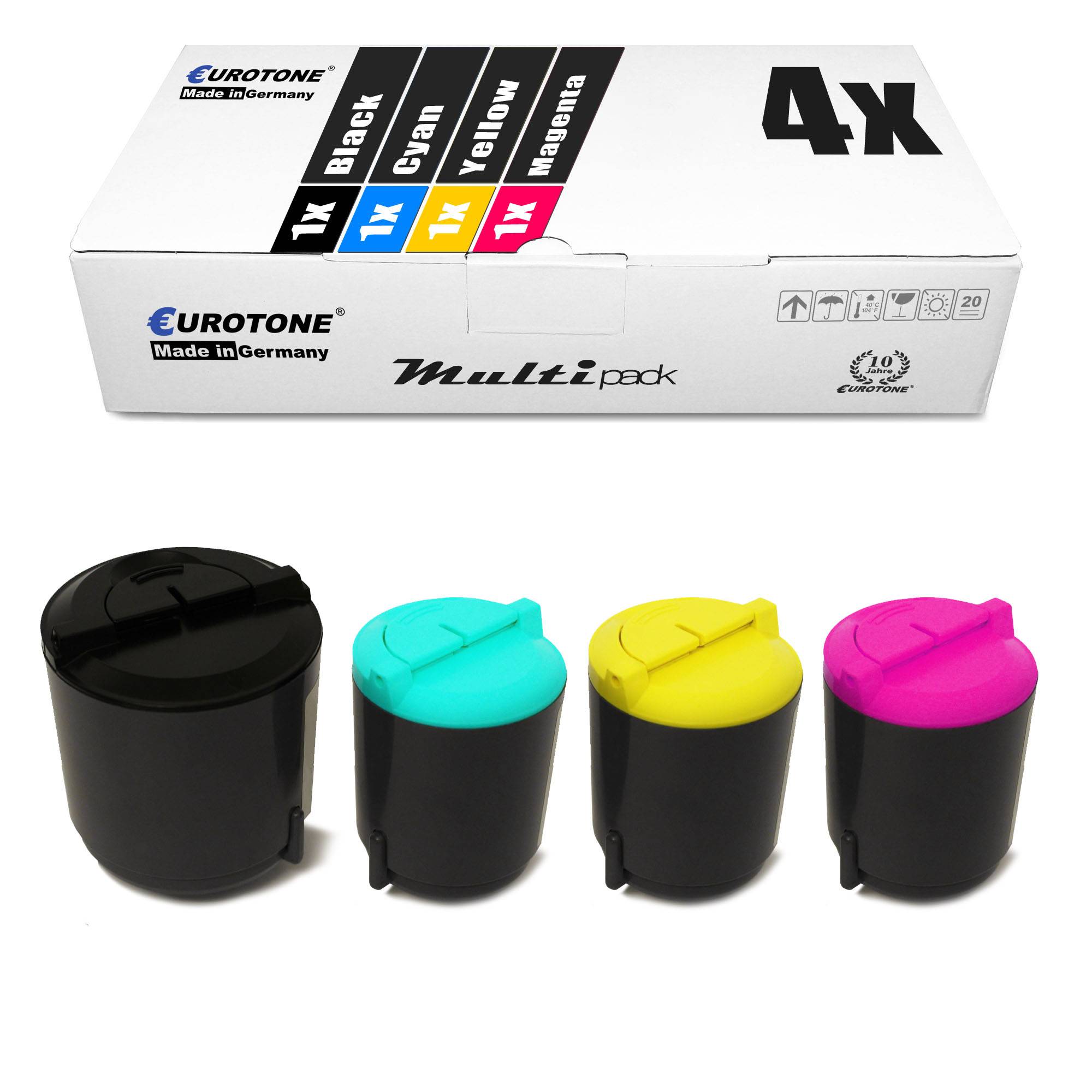 Eurotone 4 Lasertoner ersetzt Samsung CLP-K300A CLP-C300A CLP-M300A CLP-Y300A-0