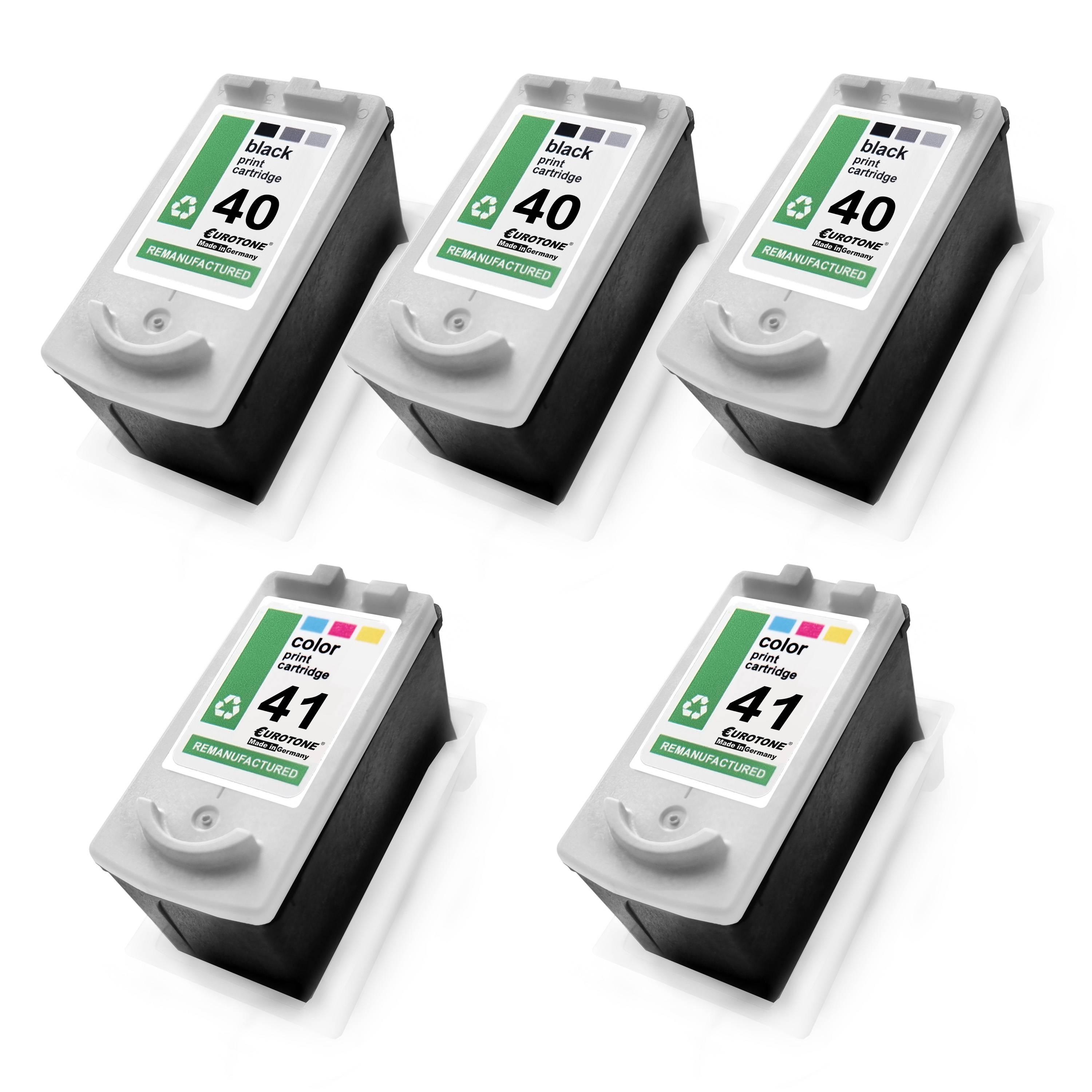 Eurotone 2 Tintenpatronen ersetzt Canon PG40 0615B001-0