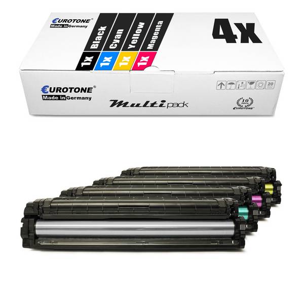 Eurotone 4 Lasertoner ersetzt Samsung CLT-K504S CLT504 CLT-C504S CLT504 CLT-M504S CLT504 CLT-Y504S CLT504