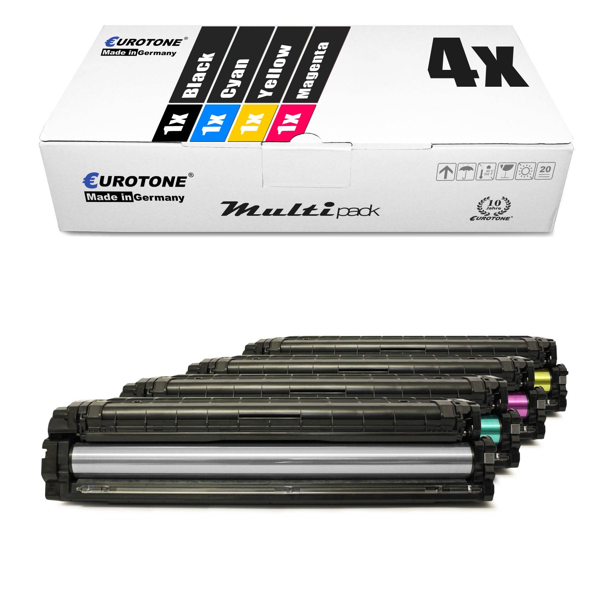 Eurotone 4 Lasertoner ersetzt Samsung CLT-K504S CLT504 CLT-C504S CLT504 CLT-M504S CLT504 CLT-Y504S CLT504-0