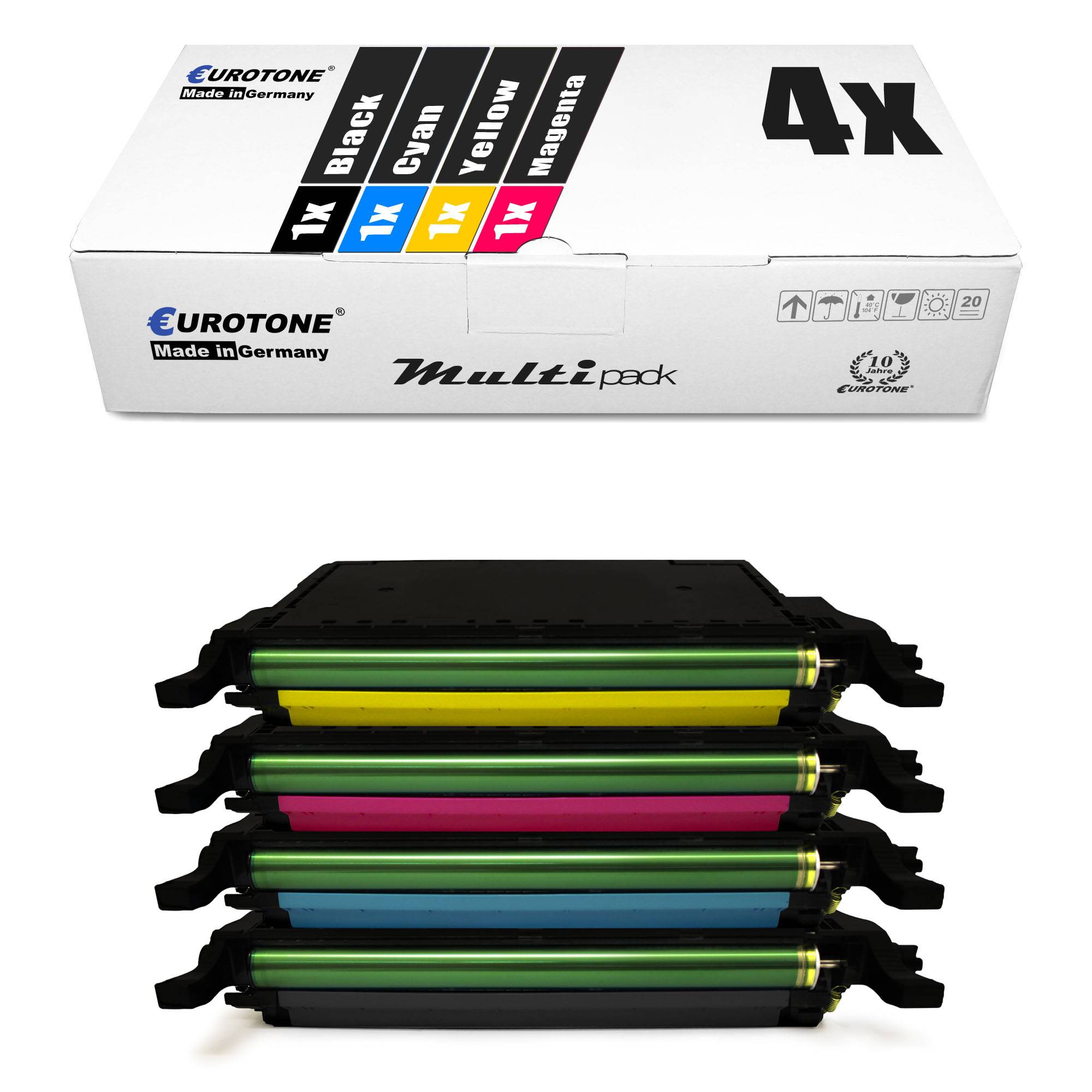 Eurotone 4 Lasertoner ersetzt Samsung CLT-K6092S CLT6092 CLT-C6092S CLT6092 CLT-M6092S CLT6092 CLT-Y6092S CLT6092-0