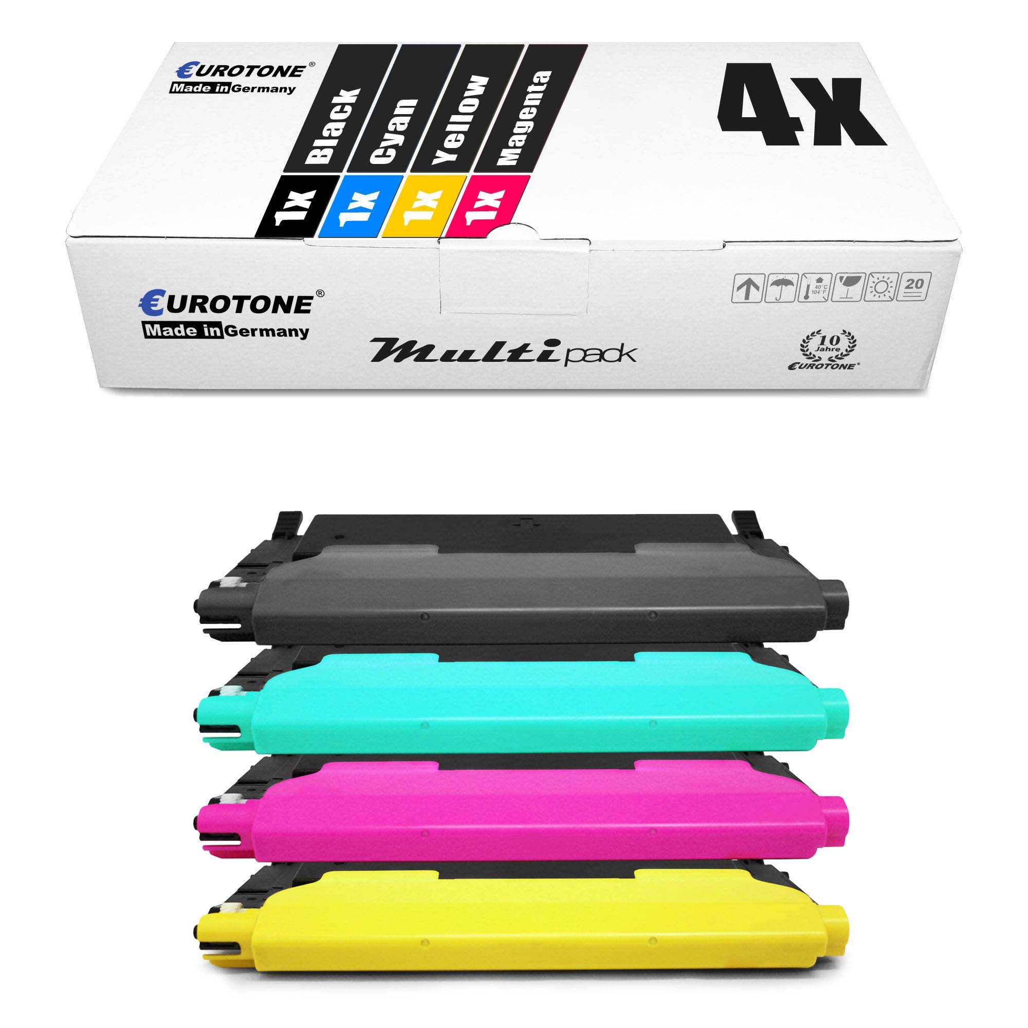 Eurotone 4 Lasertoner ersetzt Samsung CLT-K4092S CLT4092 CLT-C4092S CLT4092 CLT-M4092S CLT4092 CLT-Y4092S CLT4092-0