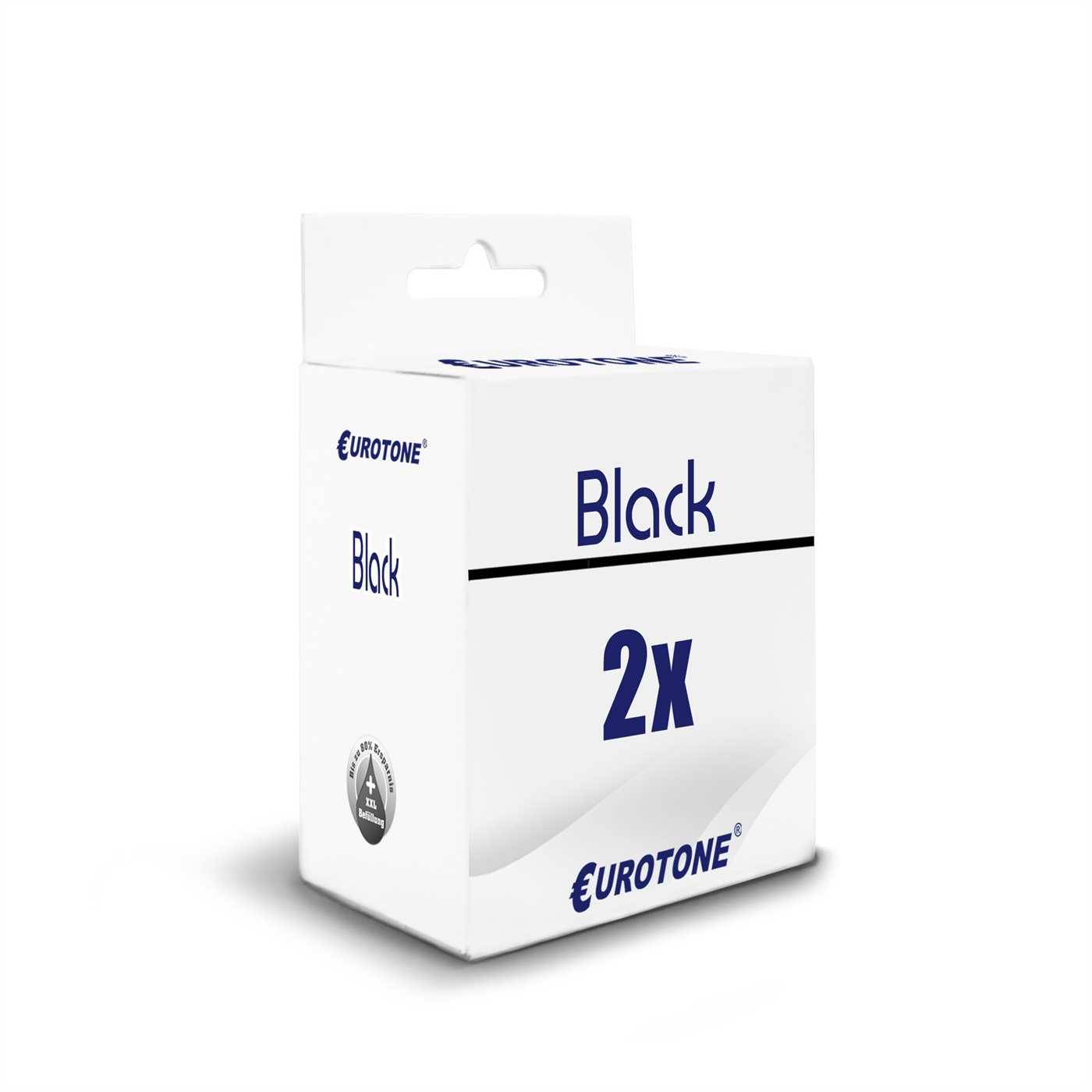 Eurotone 2 Tintenpatronen ersetzt Brother LC-1240BK-0