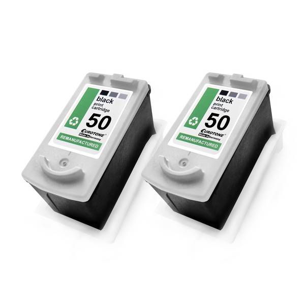 Eurotone 2 Tintenpatronen ersetzt Canon PG50 0616B001