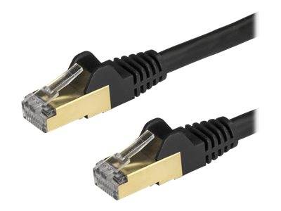 StarTech.com 3m CAT6A Ethernet Cable, 10 Gigabit Shielded Snagless RJ45 100W PoE Patch Cord, CAT 6A 10GbE STP Network-0
