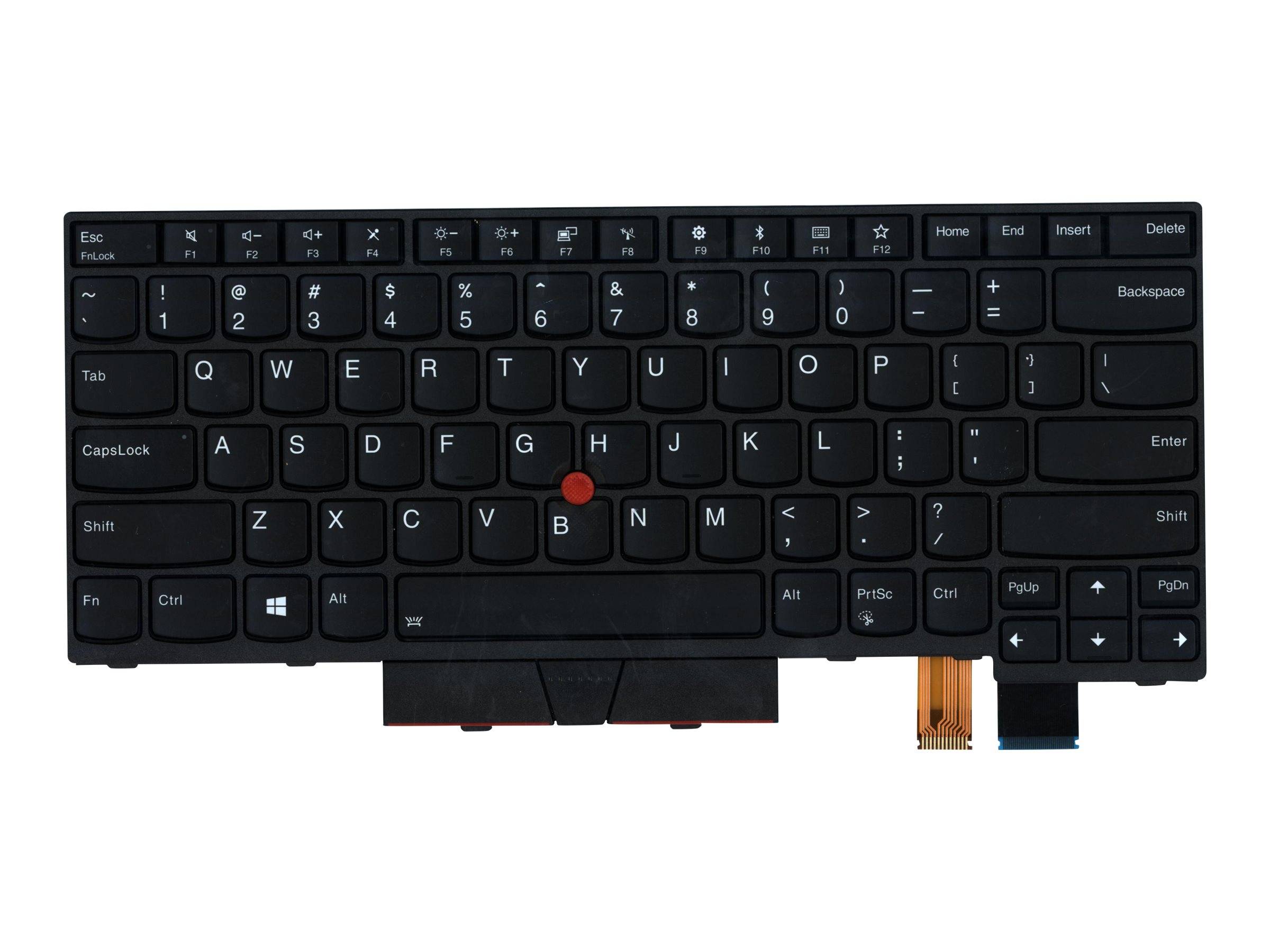 Chicony - Ersatztastatur Notebook - mit Trackpoint - hinterleuchtet - QWERTY - USA-0