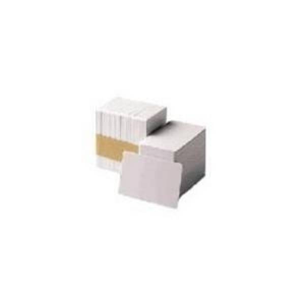 Zebra 30 mil - weiß - CR-80 Card (85.6 x 54 mm) 500 Karte(n) Magnetstreifen-PVC-