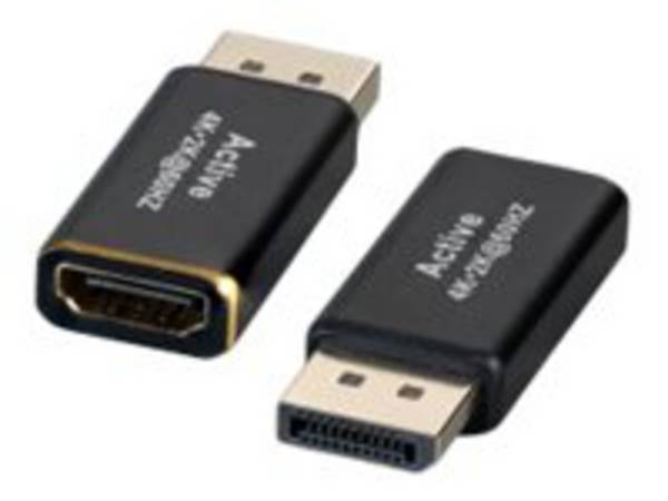 EFB-Elektronik - Videoadapter - DisplayPort männlich zu HDMI weiblich - Schwarz - aktiv, Support von 4K 30 Hz