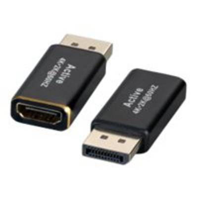 EFB-Elektronik - Videoadapter - DisplayPort männlich zu HDMI weiblich - Schwarz - aktiv, Support von 4K 30 Hz-0
