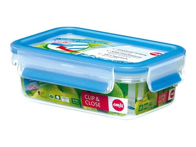CLIP & CLOSE Rechteckige Frischhaltedose mit Deckel, 0.55 Liter-0