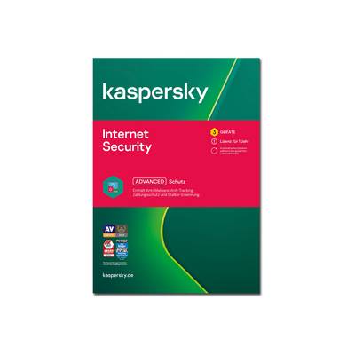 Kaspersky Internet Security - Erneuerung der Abonnement-Lizenz (1 Jahr)3 Geräte