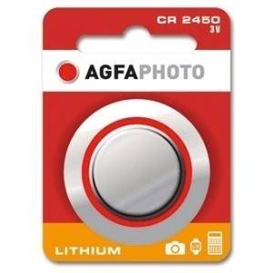 AgfaPhoto Batterie Lithium Knopfzelle CR2450 - Batterie - CR2450-0