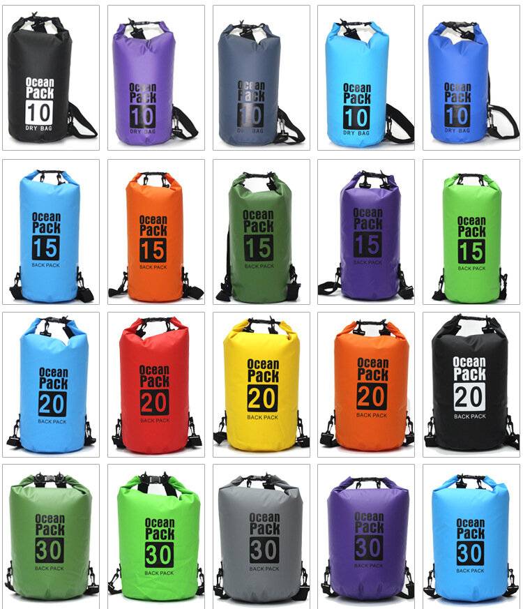 Dry Bag Packsack schwarz 5 Liter-5