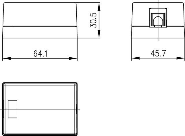 5 Stk. Telegärtner Modul-Aufnahme 1-fach 1000213-1
