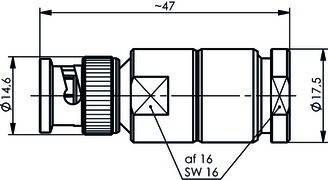 Telegärtner J01000A1940 J01000A1940 BNC-Steckverbinder Stecker 