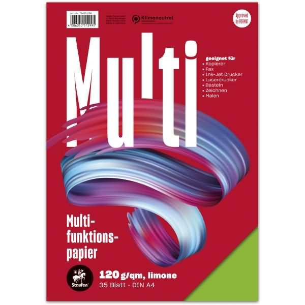 Multifunktionspapier A4 120g/qm VE=35 Blatt limone