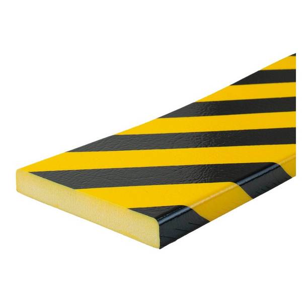 Knuffi® Warn- und Schutzprofil, Flächenschutz Typ Giant, selbstklebend, gelb/schwarz, 1 m