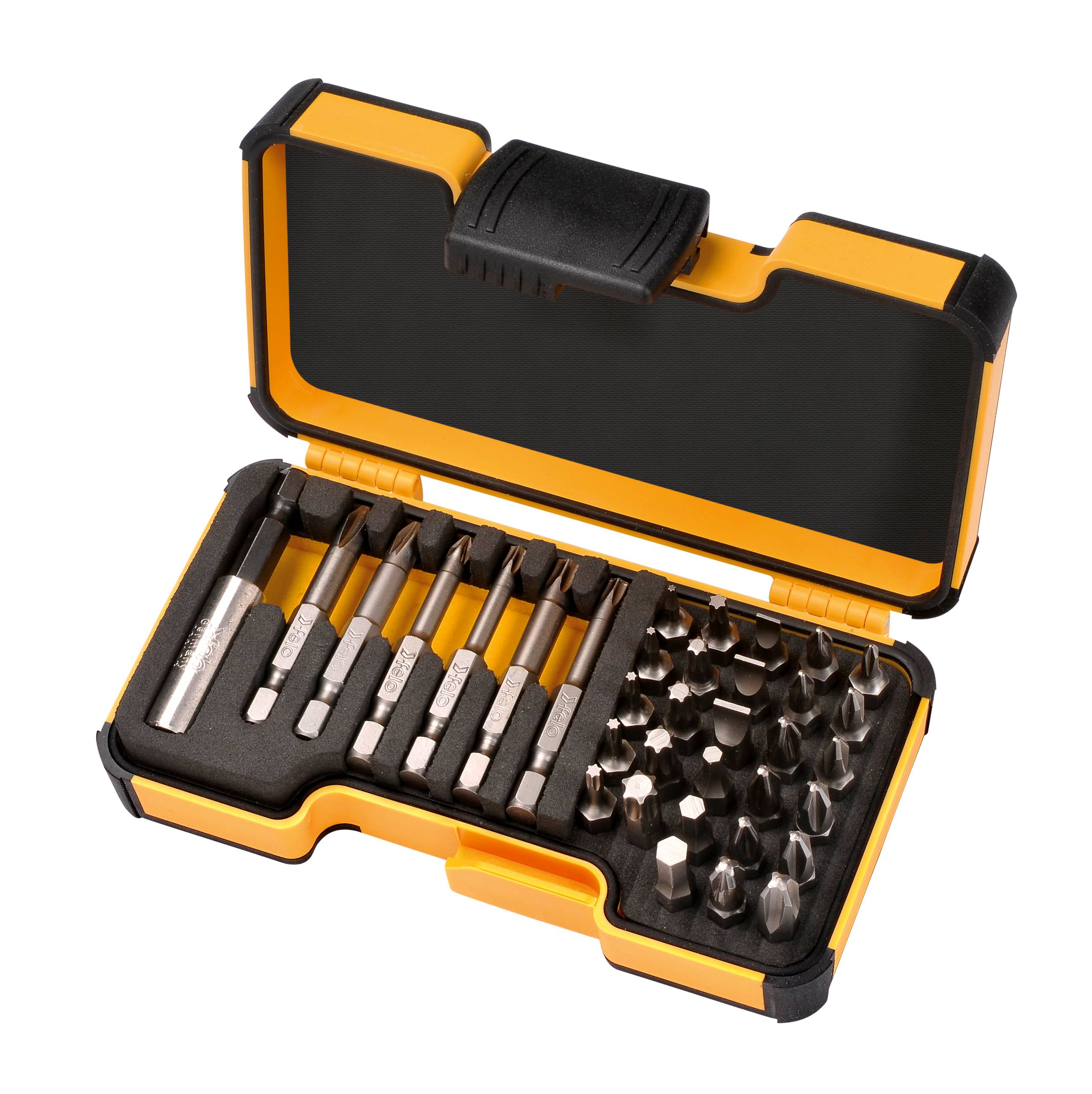 Felo Bits 35 - XS-Strongbox Bits 35, 35-tlg. / 28 x Bits C 6,3 x 25 mm / 6 x Bits E 6,3 x 50 mm