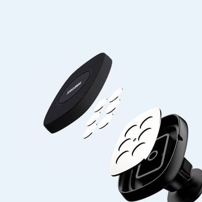 Kaku Auto Magnethalter KFZ Handy-Halterung für das Armaturenbrett  kompatibel mit Smartphones Schwarz