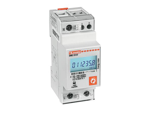Lovato Electric DMED122 digitaler Wechselstromzähler 63A 220-240Vac LCD Display Multimessung M-Bus