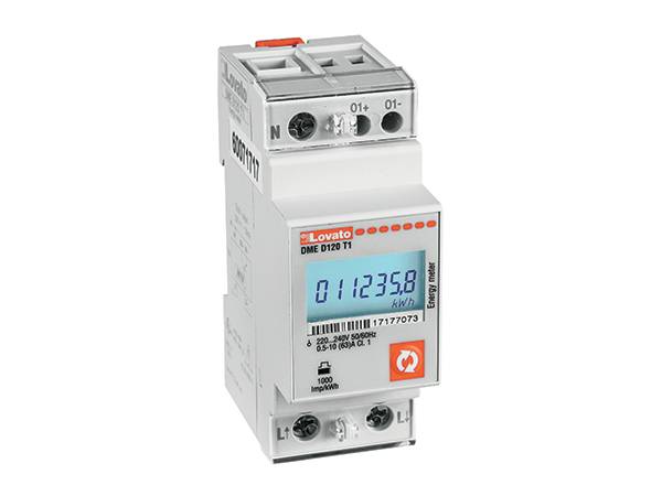 Lovato Electric DMED120T1A120 digitaler Wechselstromzähler 63A 110-120Vac LCD Display Multimessung