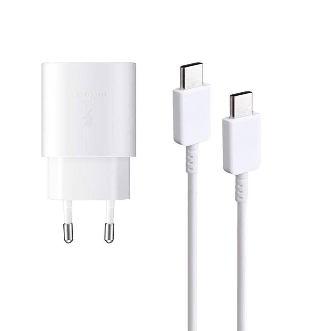 25W USB-C Ladegerät Weiß mit USB-C Kabel 1m – Schnelllade-Set-0