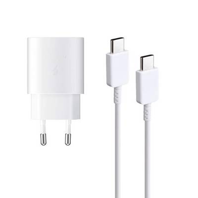 25W USB-C Ladegerät Weiß mit USB-C Kabel 1m – Schnelllade-Set-0