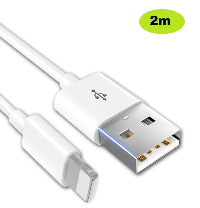 USB-A auf Lightning Ladekabel, 2m, weiß-1