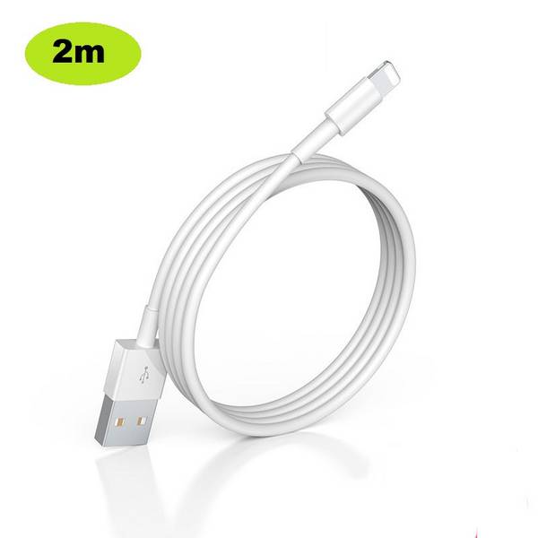 USB-A auf Lightning Ladekabel, 2m, weiß