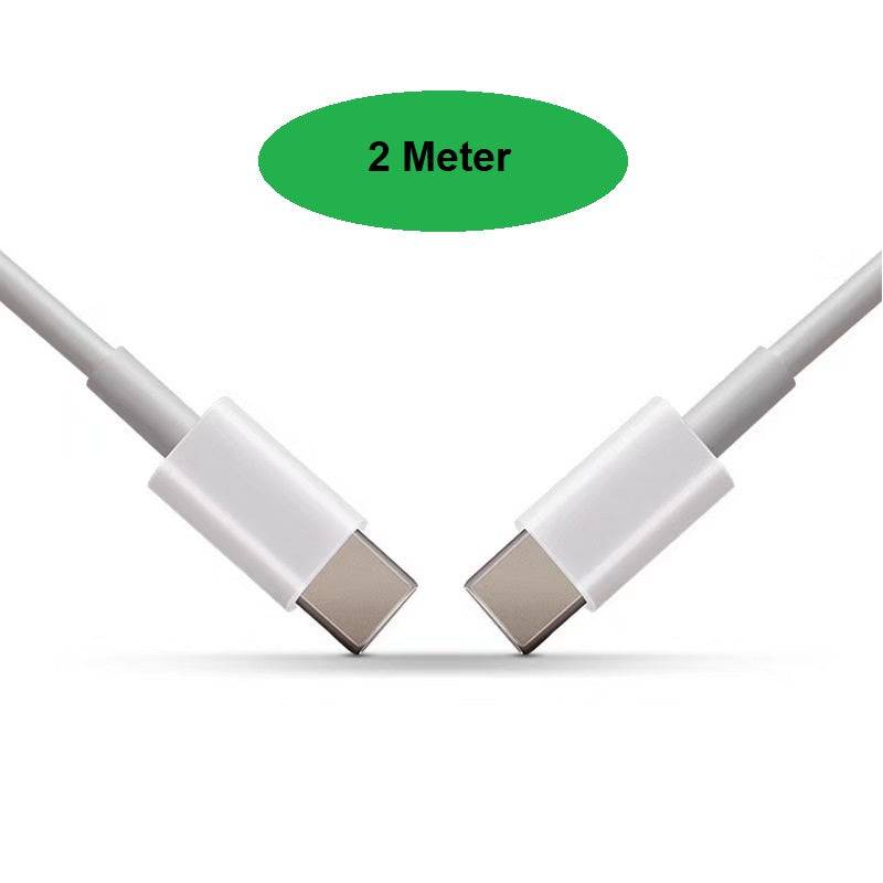 USB-C auf USB-C Ladekabel, weiß, 2m-3