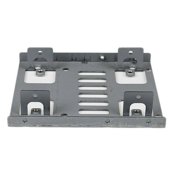 Dual 2,5 SATA Festplatten auf 3,5 Einbauschacht Halterung - 2-fach HDD/SSD Halte-2