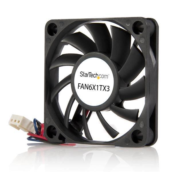 StarTech.com 60mm Gehäuselüfter - Lüfter 6cm für PC Gehäuse mit 3-pin Molex Stecker (60mmx60mmx10mm)-2