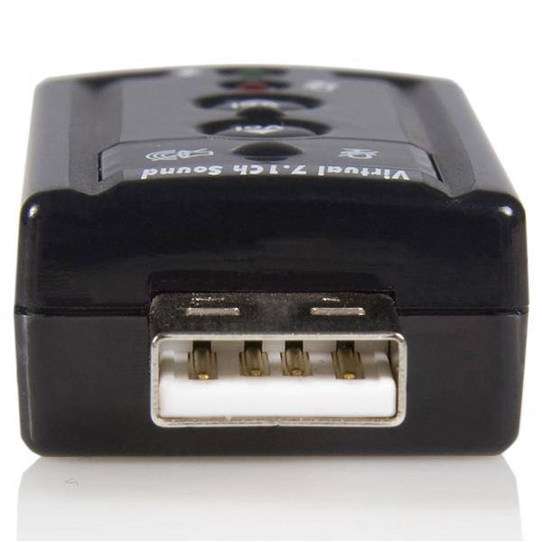 StarTech.com USB Audio Adapter 7.1 - USB auf Soundkarte Virtual 3D Soundeffekt 7.1 - Soundcard mit USB (Stecker) extern-1
