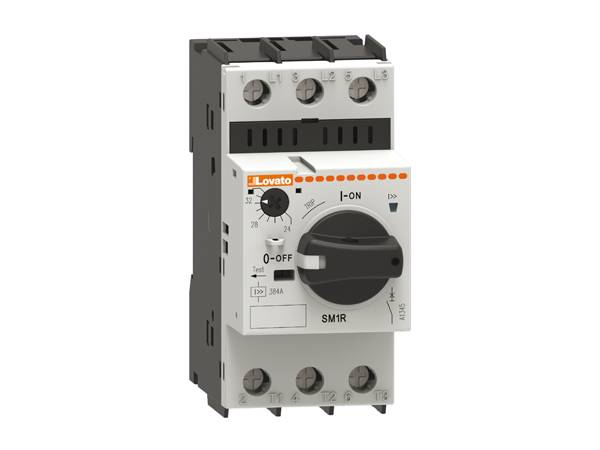 Lovato electric SM1R0650 Motorschutzschalter mit Drehschalter 690V/AC Einstellbereich 4-6,5A-0