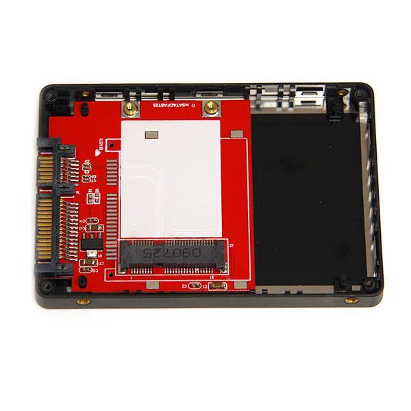 StarTech.com 2,5 SATA auf Mini SATA Adapter - externes mSATA SSD Festplattengehäuse - Speichergehäuse - 2.5 (6.4 cm) --1
