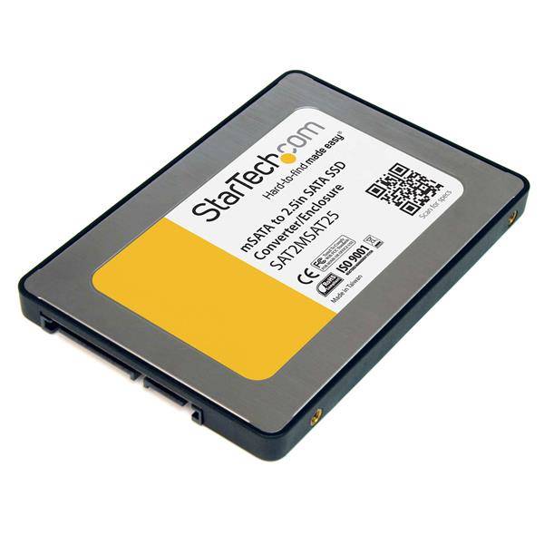 StarTech.com 2,5 SATA auf Mini SATA Adapter - externes mSATA SSD Festplattengehäuse - Speichergehäuse - 2.5 (6.4 cm) --3