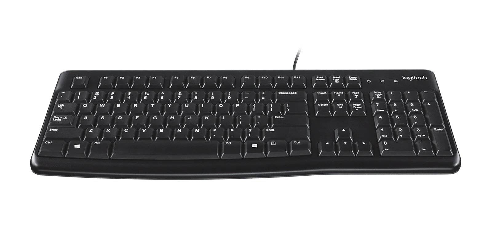 Logitech K120 USB Tastatur Französisch, AZERTY Schwarz Spritzwassergeschützt-1