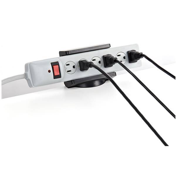 StarTech.com PWRSTRPCLMP Steckdosenleiste (fur Tischhalterung, klemmbar, verstellbar, Tischklemme)-4