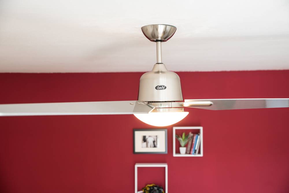 CasaFan Eco Aviatos 162 BN-SL Deckenventilator 31 W (Ø x H) 162 cm x 365 mm Chrom (gebürstet) Austauschbare Flügel, mit -4
